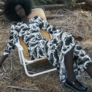 Reformation Elysian Merrick Silk Maxi Wrap Dress